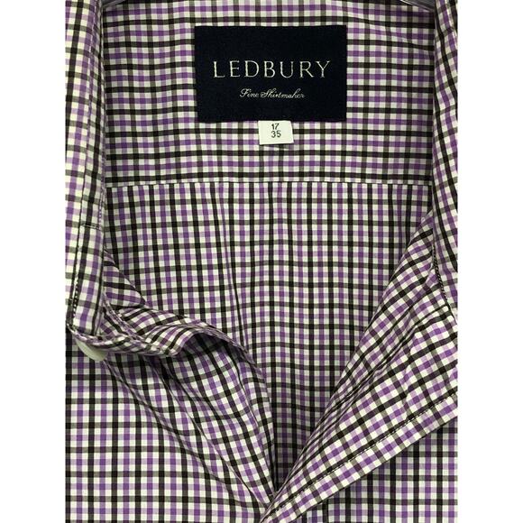 LEDBURY Men's Casual Check Shirt Size xl - Picture 2 of 4
